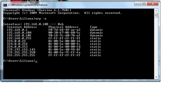 how to find ip address from mac address