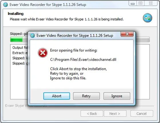 skype download error
