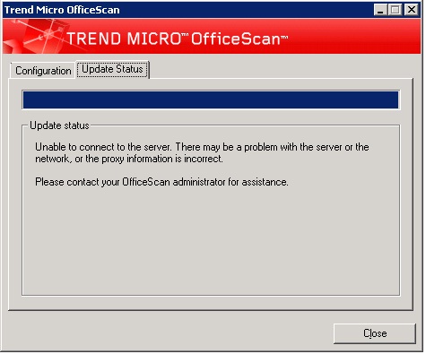 Components to Update trend micro empty