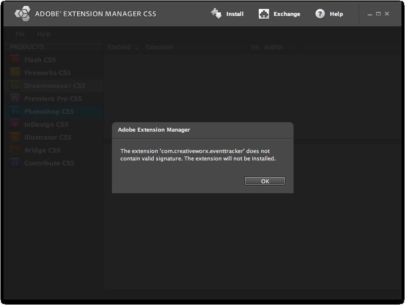 download adobe extension manager