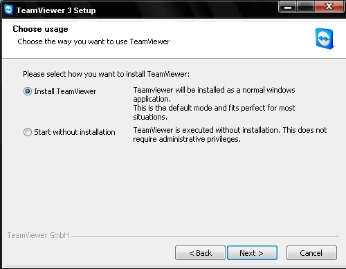 start teamviewer command line