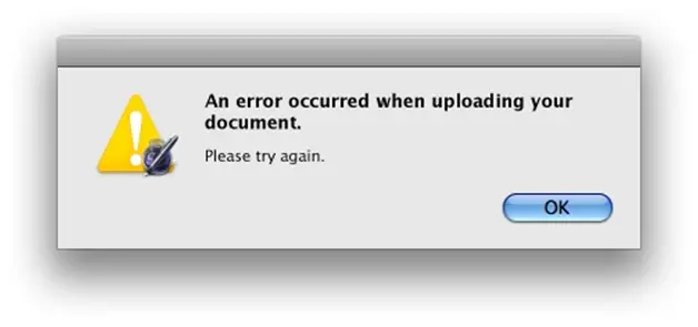 IWork - Error While Uploading A Document - Techyv.com