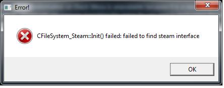 Source unpack steam startup failed missing interface