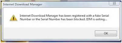 idm registered with fake serial number