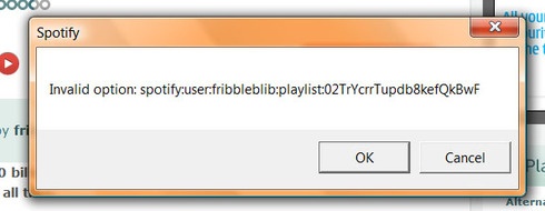 Spotify error Invalid option Firefox - Techyv.com