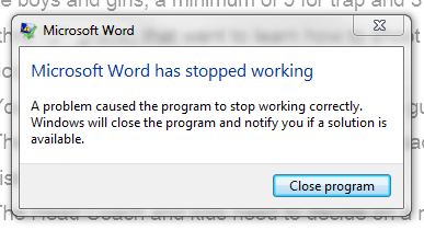 what to do if microsoft word is not working