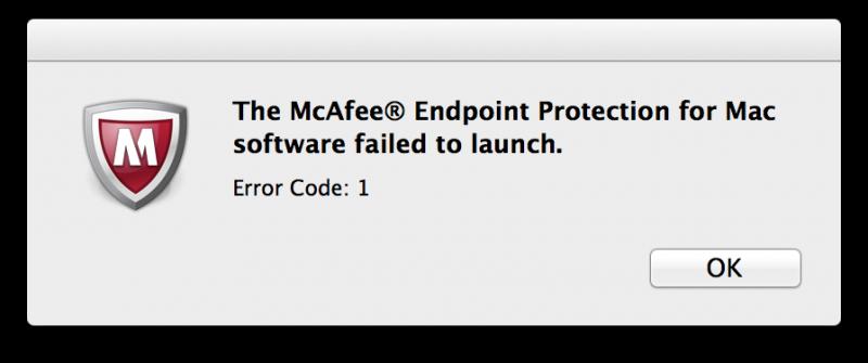 mcafee endpoint security for mac not updating