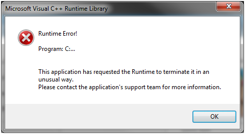 ms access runtime error 2109