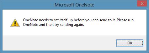 OneNote needs to setup before sending - Techyv.com