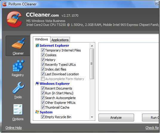 registry cleaner hangs up using ccleaner pro