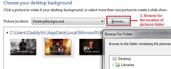 How To Add Wallpapers To Desktop Background In Windows 7 Starter ...