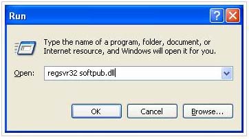 regsvr32 softpub.dll