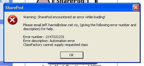 SharePod encountered an error while loading - Techyv.com