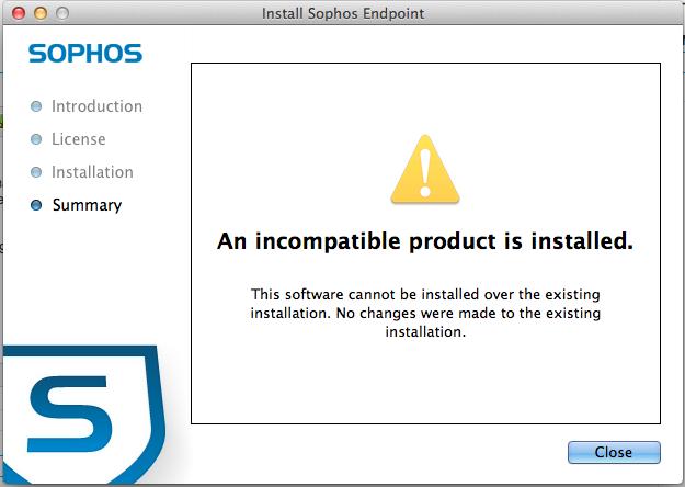 Sophos Endpoint Installing Error Of Incompatibility Issues - Techyv.com