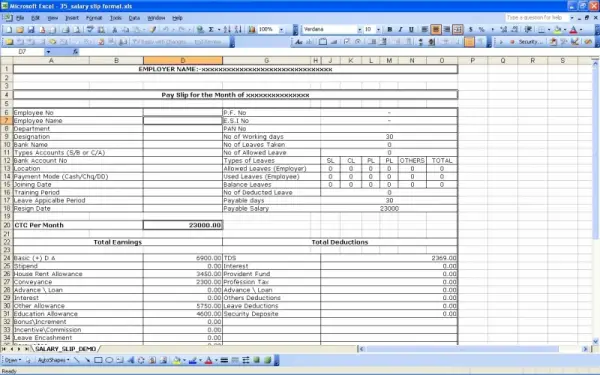 excel salary create a in slip create in  salary How Techyv.com MS Slip Excel  to