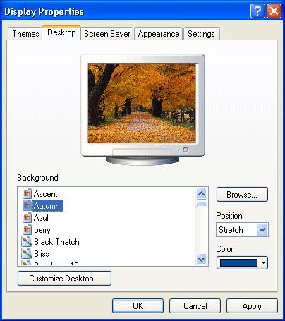 Display settings