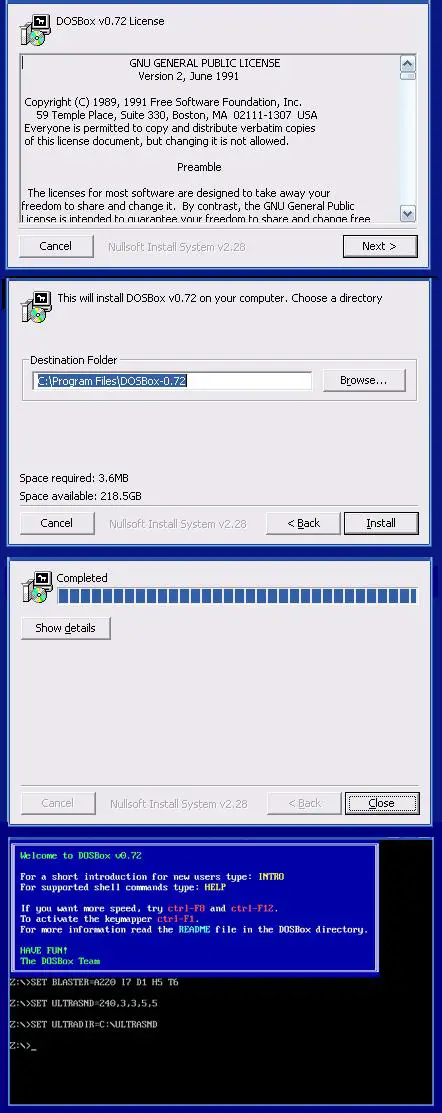 install windows 2000 in dosbox download