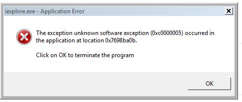 Runtime error unknown exception ошибка chia