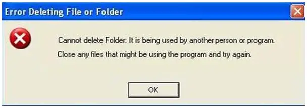 Removing folder error while transferring folder to external hard drive ...