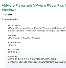 vmware player 6.0 windows 10