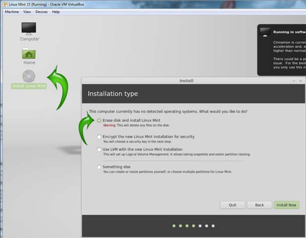 how to install linux mint on windows xp