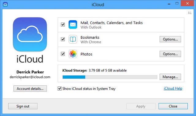 cannot install icloud on windows 10