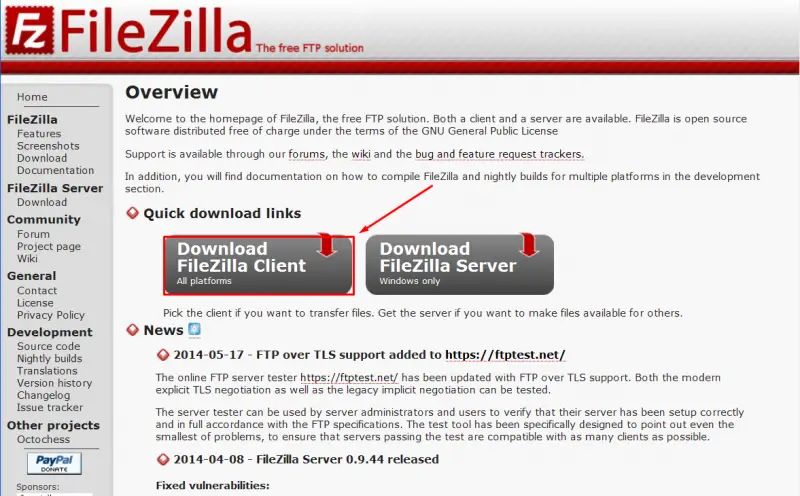 filezilla client cannot connect to ftp server