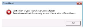 teamviewer account assignment failed due to an unknown error