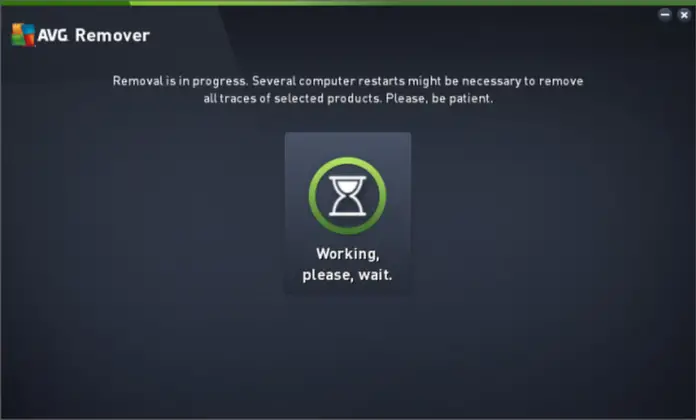 avg removal tool did not work windows 8.1