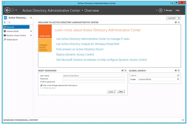 active directory administrative centre