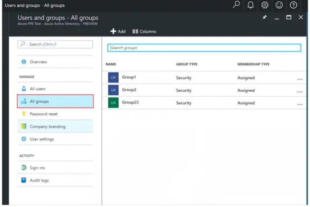 create new active directory group