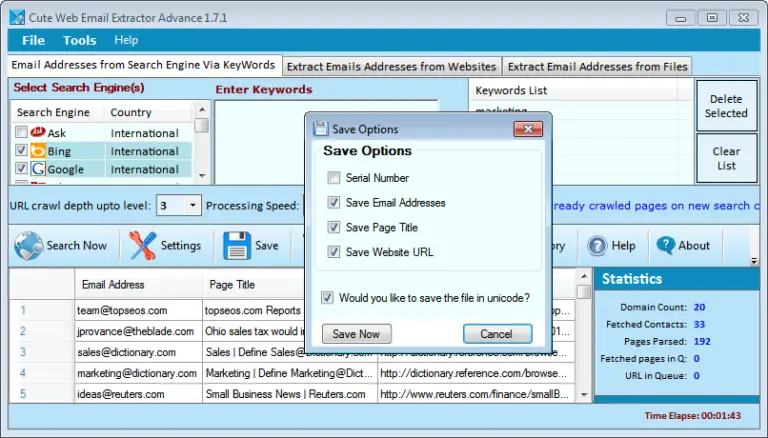 email extractor lite 1.4 upgraded software