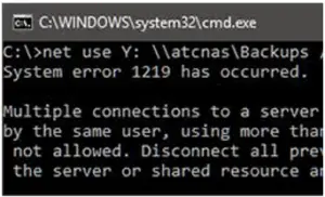 System error 1219 dameware множественное подключение