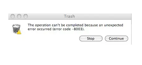 force empty trash mac error code 8003