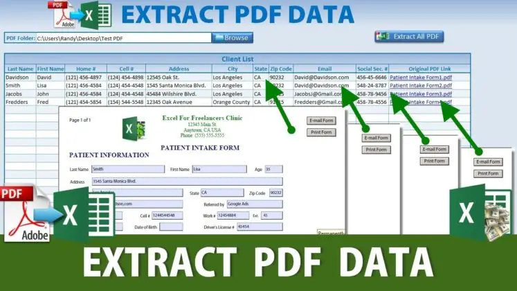 extract table from pdf to excel