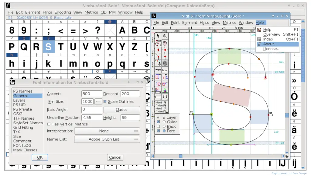 font editing and design tools in multimedia