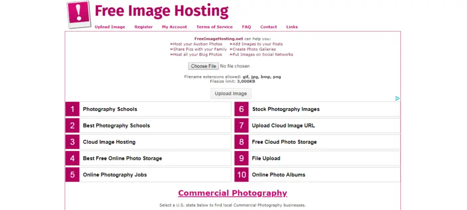 image hosting with direct url