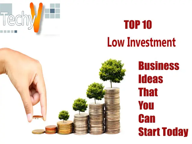 Top 10 Low Investment Business Ideas That You Can Start Today Techyv