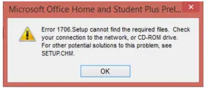 Ошибка 1706 при установке microsoft office 2010