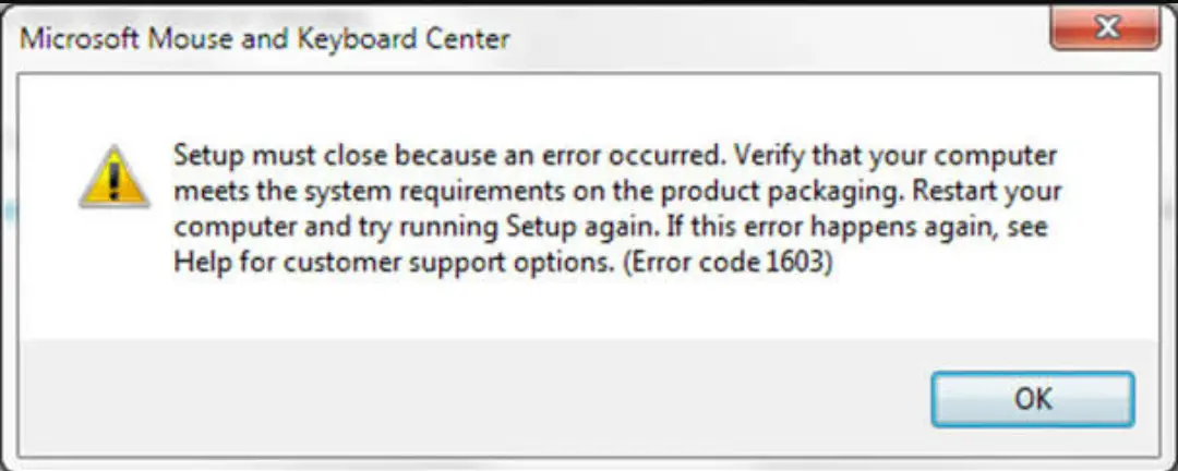 microsoft error reporting vd650