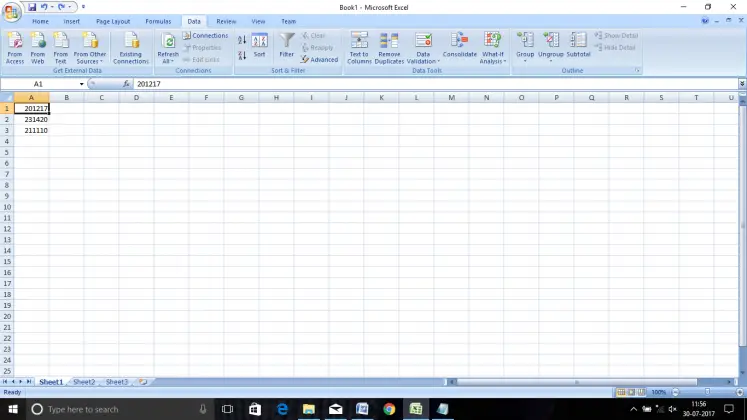 Change Numbers Into Dates In Microsoft Office 2007 Excel Format ...