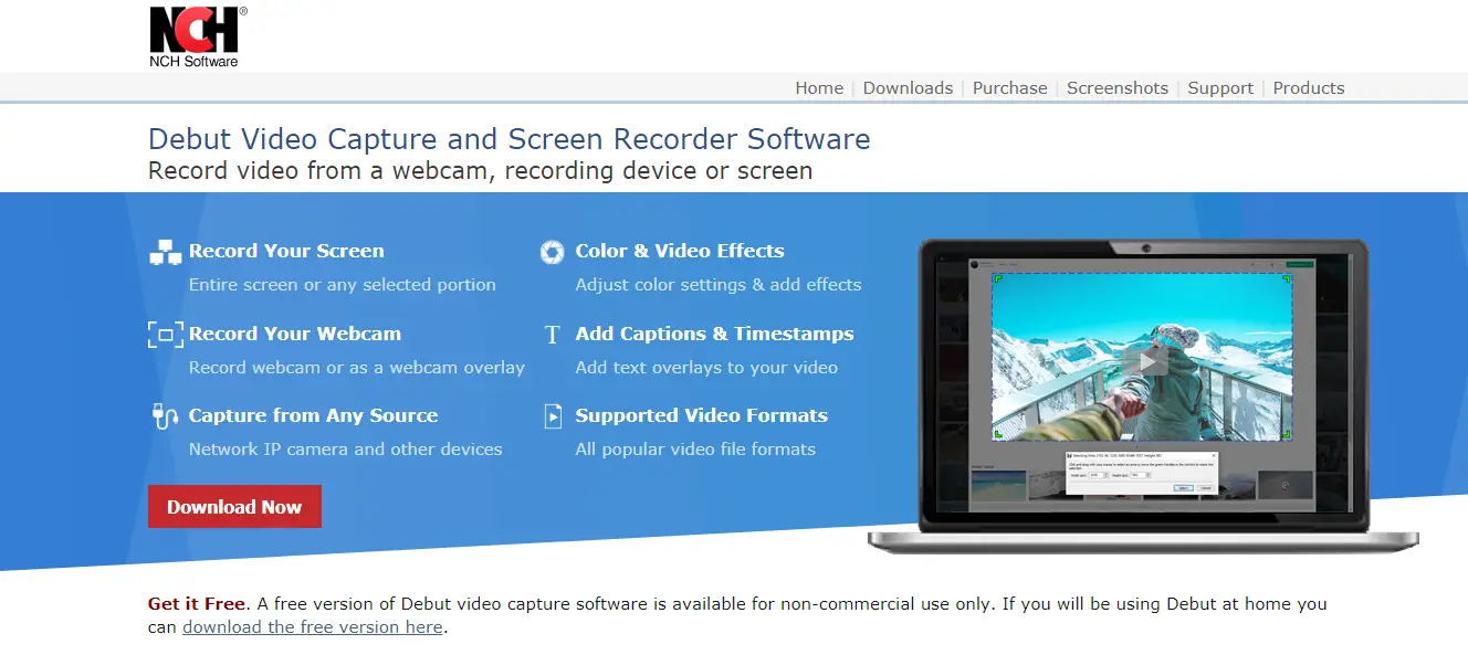 NCH Debut Video Capture Software Pro 9.36 for windows download