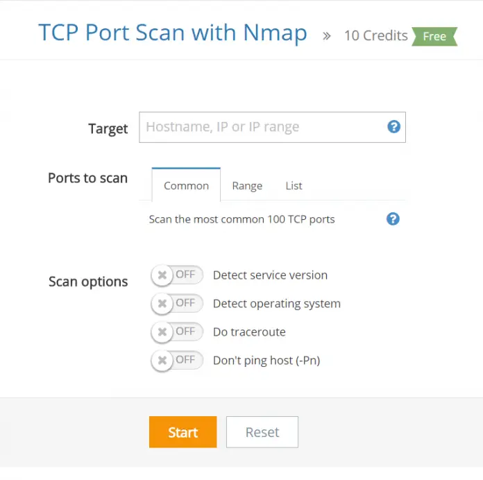 ip scanner online port