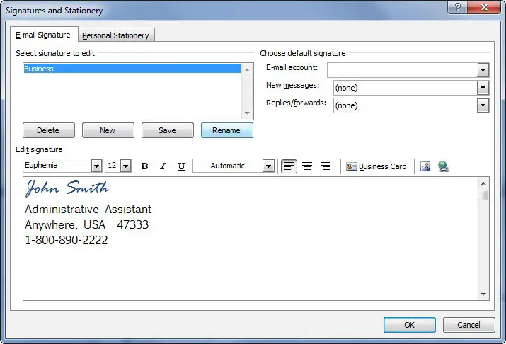 Microsoft Outlook 2010 Instructions For Creating A Signature - Techyv.com