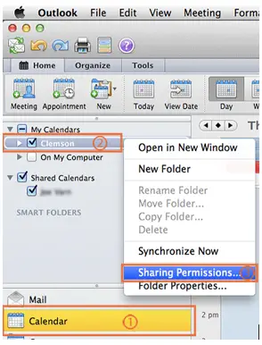 outlook for mac calendar categories