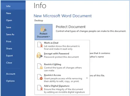 word remove all document info