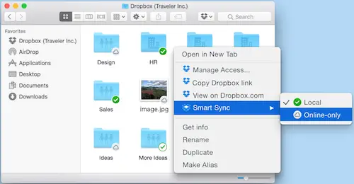 shared folder dropbox not syncing