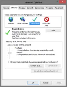 security certificate error internet explorer 7