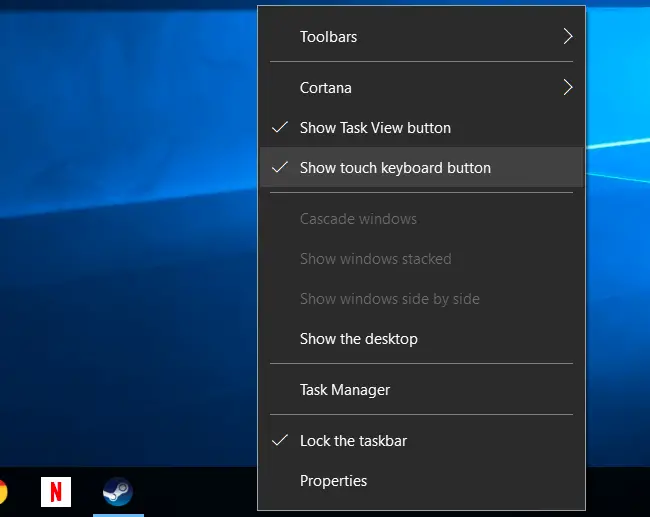 windows 10 on screen keyboard predictive text