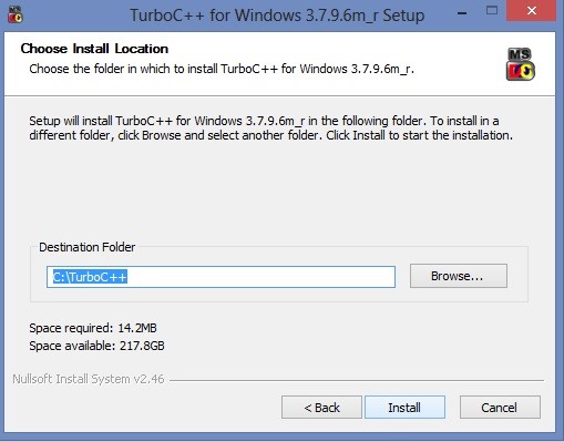 turbo c application for windows 7